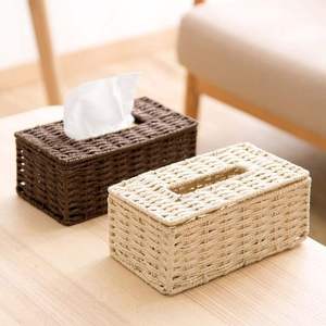 Caja de Pañuelos de Ratán de Alta Calidad, Ratán Natural Hecho a Mano para Hoteles, Hogares y Resorts, Proveedor Ecológico y Duradero de Vietnam - Product Image 3