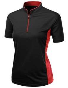 Women's Breathable Printed Logo Quick Dry for Shirt Short Sleeve <b>Zip</b> <b>up</b> Sportswear Knitted Athletic Tee - Product Image 1