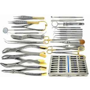 Kit de 25 Piezas de Instrumentos Quirúrgicos Dentales Orales de Acero Inoxidable Reutilizables, Elevadores y Pinzas de Extracción Manuales - Product Image 6
