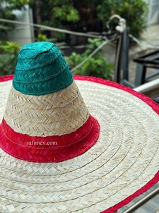 หมวกฟางเม็กซิกันแบบดั้งเดิมหมวกปีกกว้างสีสัน/เม็กซิกันหมวกฟางทำจากใบปาล์มหรือหญ้าทะเลเป็นมิตรกับสิ่งแวดล้อมจากเวียดนาม - Product Image 3