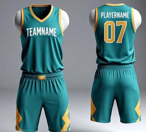 Conjunto de Pantalones Cortos de Jersey de Equipo Personalizados de Alta Calidad, Uniformes de Baloncesto Transpirables, Diseño de Nombre Impreso Personalizado, Ropa Deportiva al por Mayor - Product Image 2
