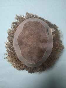 Prothèse capillaire homme en cheveux humains indiens Remy bouclés, base mono - TAZ HAIR BANGLADESH - Product Image 5