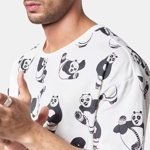 T-shirt blanc à manches courtes pour homme, col rond, coupe classique, jersey décontracté en coton/fibre de bambou, respirant et écologique - Product Image 6