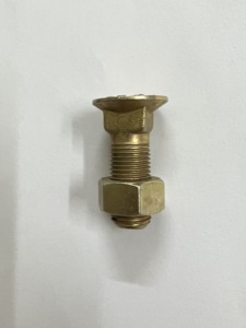 Boulon de charrue 14 mm avec écrou hexagonal et tête à bride, boulon pour machines agricoles, fixation de charrue de tracteur, usage intensif - Product Image 1