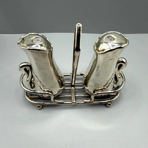 Juego de Salero y Pimentero de Aluminio con Soporte, Dispensador de Especias Metálico, Duradero, Solo Lavar a Mano - Product Image 5