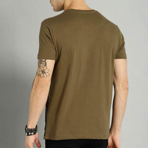 Camiseta de algodón de punto grueso de 300 g/m² para hombre, estilo oversize, hip hop, corte holgado, cuello redondo, lavado ácido, estampado DTG personalizado - Product Image 2