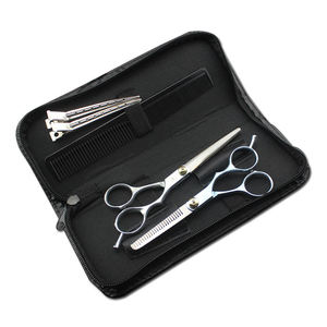 Ciseaux de coiffure professionnels de qualité supérieure en acier inoxydable, à lame tranchante, avec vis de tension réglable - Product Image 3