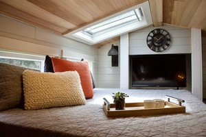 Mobile Prefab Cabin Tiny Home Trailer Modular House on Wheels with Kitchen Bedroom Modern <b>Light</b> Steel Structure - Product Image 6