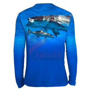 Fishing <b>Shirt</b> Breathable Lightweight Quick Dry Uv Protection Outdoor Fishing Wear Long Sleeve Durable Comfort Fit - Product Image 2