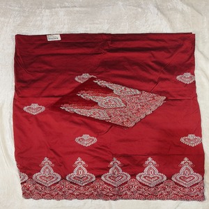 Tela de tafetán tejida con bordado floral de George Wrapper de última moda y súper calidad para ropa de boda nigeriana - Product Image 1