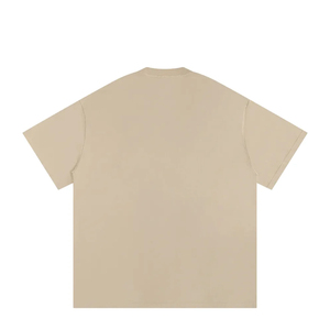 Camiseta de algodón de lujo de 260 gramos con estampado gráfico y hombros caídos, estilo streetwear, holgada y de corte oversized para hombre. - Product Image 3