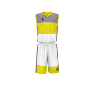 Conjunto de Uniforme de Baloncesto Personalizado por Sublimación para Hombre, Jersey de Manga Corta con Cuello Redondo, 100% Poliéster de Secado Rápido, Nombre del Equipo Personalizado - Product Image 2