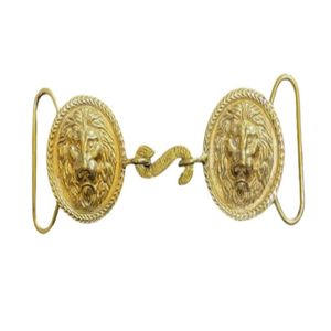 2024 vente chaude de haute qualité 100% laiton extérieur Logo décoratif méduse boucles de ceinture napoléoniennes - Product Image 1
