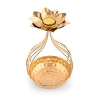 Urli Martelé de Haute Qualité en Laiton, Décoration Puja, Durable, Fleur de Lotus Diwali, Diya Flottant, Art Moderne Antique, Décoration Intérieure