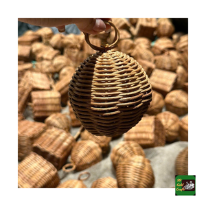 Adornos Navideños de Mimbre Tejido, Hechos a Mano con Materiales Naturales de Vietnam, para Exhibiciones Comerciales en Hoteles - Product Image 5
