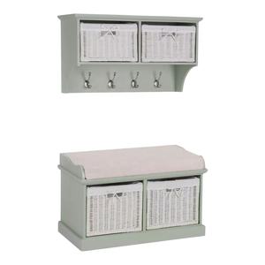 Paniers de rangement en fausse rotin pour sous le banc et organisateur de rangement pour étagère, artisanat vietnamien décoratif pour la maison - Product Image 3