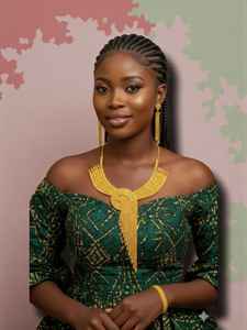 AWAIS HOUSE Nuevo Conjunto de Joyería de Moda Estilo Hip Hop Chapado en Oro con Diamantes Negros y Patrón Infinito para Mujer, para Boda y Compromiso - Product Image 3