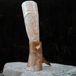 Cuerno Vikingo 100% Natural de Búfalo con Cuerno de Tamaño Único para Cerveza o Agua, de la Mejor Calidad, Mayorista de la India - Product Image 2