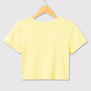 Camiseta Oversize Estampada para Mujer, Hombros Caídos, Manga Corta, Cuello Redondo, Estilo Casual Urbano de Algodón - Product Image 1
