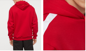 Sudadera con Capucha Azul Marino para Hombre, Diseño con Bloques de Color, Corte Regular, Informal, Tejida, para Otoño - Product Image 4