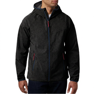 Chaqueta de Forro Polar con Capucha para Hombre, Color Sólido, Cierre de Cremallera, Resistente al Viento, Informal, para Otoño, Corte Regular, Material de Poliéster - Product Image 2