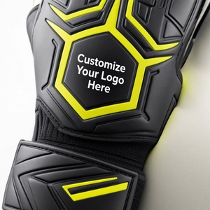 Nouveauté, gants de gardien de but professionnels en cuir respirant antidérapants de haute qualité avec fermeture à scratch, design personnalisé - Product Image 2
