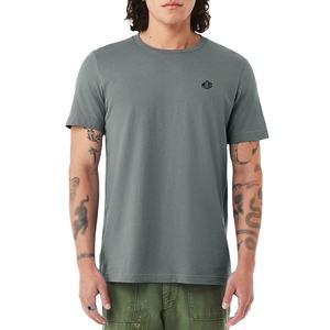 Camiseta de Cuello Redondo para Hombre, Calidad de Exportación, Verde Salvia, Algodón de Punto Sencillo, Manga Corta, Estilo Casual, Pedidos al por Mayor - Product Image 1