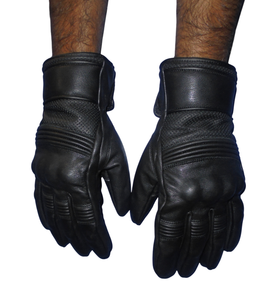 Gants de moto en cuir de vachette de haute qualité avec protection rigide des articulations et compatibilité tactile pour la course et la conduite – Vente en gros - Product Image 1
