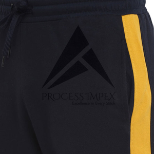 Ensemble de survêtement décontracté pour homme, 2 pièces, col montant zippé, couleur unie, respirant, en polyester, pour l'automne - Product Image 3