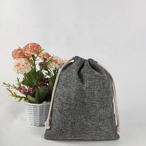 Small Eco Friendly Jute Jewelry <b>Pouch</b> with <b>Drawstring</b> for Ring Necklace and Earring Storage - Product Image 1