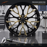 Jantes forgées 6061-T6 à 10 branches en Y, noires brillantes, concaves, de 18 à 22 pouces, 5x108, 5x112, 5x120 pour BMW, Audi, Mercedes-Benz