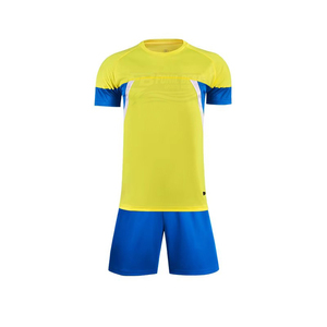 Conjunto de Camiseta de Fútbol Azul para Hombre con Pantalones Cortos Azul Marino, Poliéster que Absorbe la Humedad, Cuello Redondo, Manga Corta, Ajuste Atlético, para Todas las Temporadas - Product Image 6
