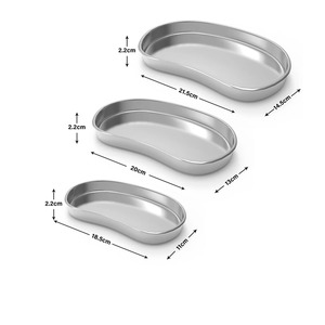 Bandeja esterilizada de acero inoxidable con forma de riñón, pinzas, tarro, recipiente, botella, herramientas cosméticas para tatuajes, médicas, dentales y quirúrgicas - Product Image 2