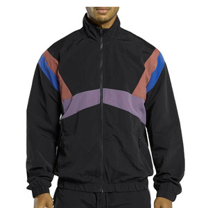 <b>Men</b> Color Blocked Racer <b>Jacket</b> Stand Collar Zip Up Windproof Elastic Waist Outdoor Windbreaker Custom Logo Softshell Outerwear - Product Image 5