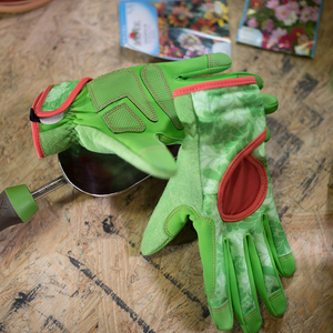 Manufacture Sublimation Flowers Design Gardening <b>Gloves</b> Leather Non Slip Grip Yard Working And Landscaping <b>Gloves</b> - Product Image 5