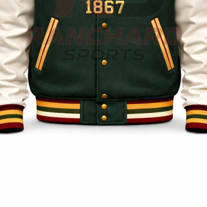 Chaqueta universitaria HBCU para hombre – Chaqueta universitaria estilo retro inspirada en universidades históricamente afiliadas a la comunidad negra - Product Image 3