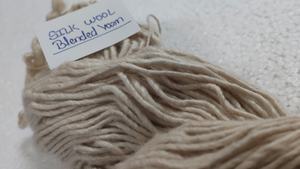 Hilo de Seda de Morera y Lana de Primera Calidad, Mezcla de Una Sola Capa, Suave y Brillante, para Tejer Bufandas y Chales - Product Image 2