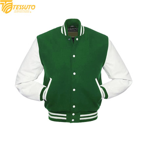 Wholesale High Quality <b>Purple</b> and White <b>Varsity</b> <b>Jacket</b> Custom Embroidery Team Letterman <b>Jacket</b> Slim Fit Baseball Coat - Product Image 5
