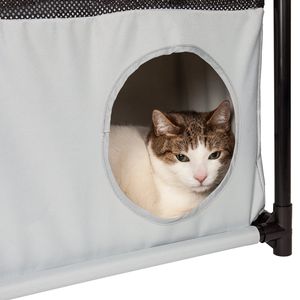 Kitty Square Tiragraffi e Albero per Gatti Morbido Pieghevole, Robusto, per Gioco Attivo, con Percorso a Ostacoli, Cuccia da Viaggio Pieghevole per Animali Domestici - Product Image 4