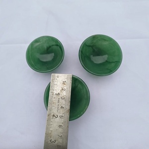 Cuenco Pequeño de Jade Verde Natural, Cuenco de Cristal Pulido para Meditación, Reiki, Decoración Espiritual del Hogar, Regalo, Venta al por Mayor - Product Image 4
