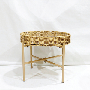 Cheap Convertible Iron Modern Side <b>Table</b> with Detachable <b>Tray</b> for Living Room Bedroom Coffee <b>Table</b> - Product Image 3