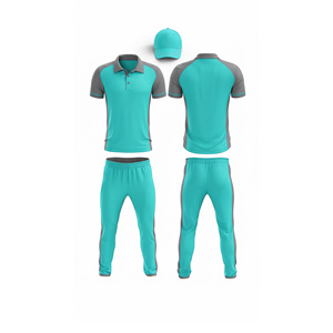 Ensemble de maillots de cricket personnalisés imprimés par sublimation |   Tenue complète d'équipe de cricket pour hommes, femmes et jeunes : polo et pantalon - Product Image 2