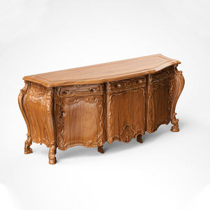 Impresionante Aparador Antiguo de Teca Tallada a Mano, Estilo Europeo, Sostenible y Duradero, con 3 Puertas y 3 Cajones, Mueble para el Hogar y la Cocina - Product Image 2