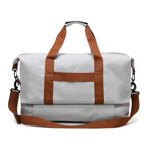 Bolsa de Deporte de Viaje Grande, Resistente, de Cuero Genuino, Ecológica, con Diseño de Logotipo Personalizado, Impermeable, para Hombre - Product Image 3