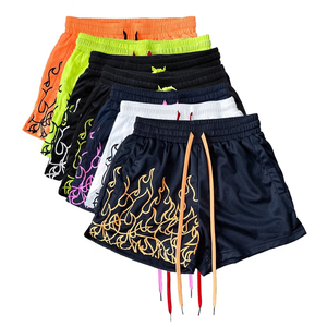 Shorts de sport personnalisés pour hommes – Gym, basketball, course à pied, fitness – Séchage rapide, polyester, tissu peigné, fermeture à cordon - Product Image 6