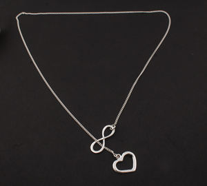Minimalist 925 Sterling <b>Silver</b> Platinum Plated <b>Heart</b> <b>Necklace</b> Simple Dainty Love Pendant S925 Thin Clavicle Chain Jewelry Unisex - Product Image 2