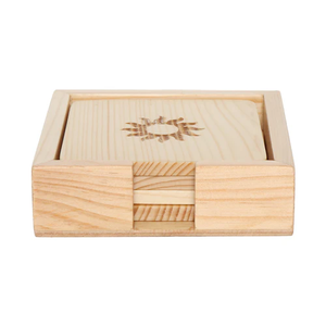 Wood Coaster Amazing Design Wood Coaster Hot Sale Custom Round 4 Inches Coasters for Party Hotel Used - Product Image 2