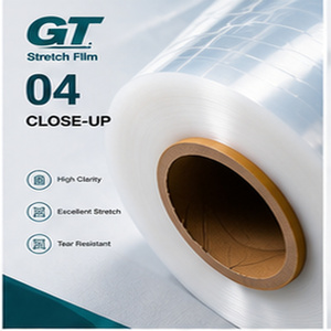 LLDPE Transparent Stretch Film 200m 50cm Moisture Proof Easy-to-Use Protective Soft Packaging <b>Pallets</b> for Many Products Casting - Product Image 1