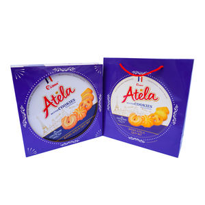 Rich Buttery Taste <b>Butter</b> Cookies OEM Factory 320g Blue Tin Box Wholesale - Product Image 1