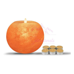 Lampe à sel porte-bougie de style unique, 100% pure de l'Himalaya, au meilleur prix - Product Image 6